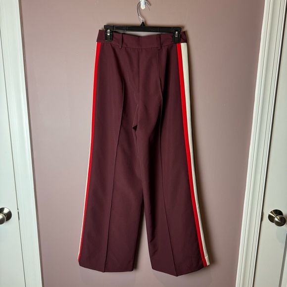 Milly Hayden High Waist Side Stripe Pintuck Pants 2 - Picture 5 of 9